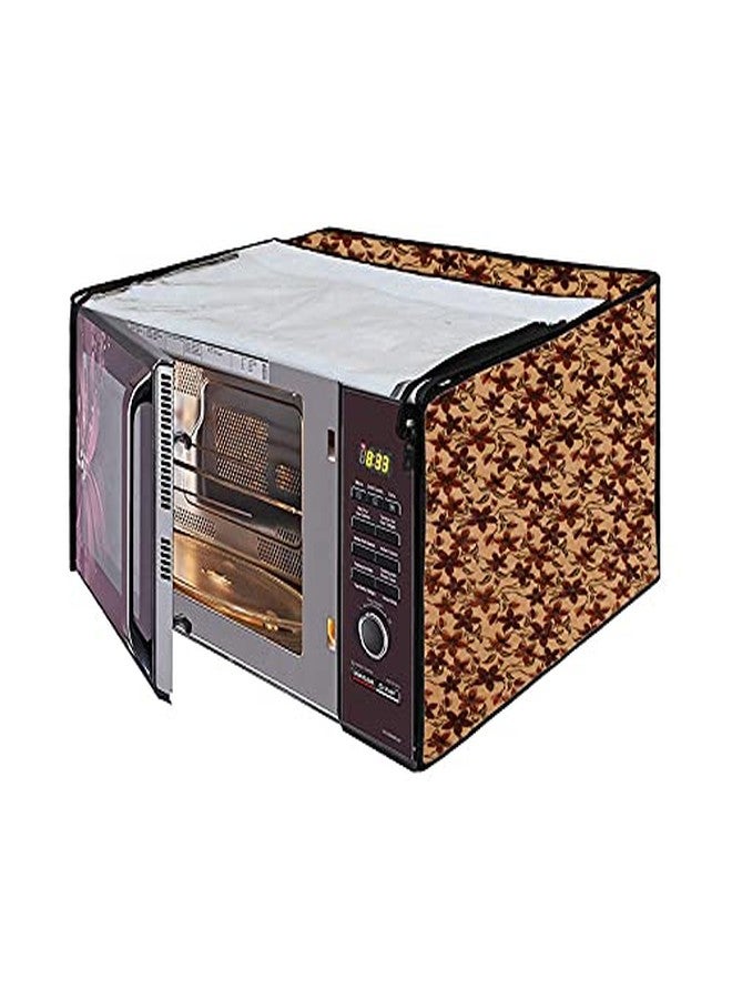 Nitasha Waterproof Dust-Proof Microwave Oven Cover for Godrej Convection 23L GME 723 CF3 PM Red Daisy - Image 1